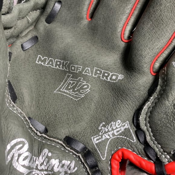 Rawlings Leather Youth Base Ball Glove 11" Grey NWOT - Picture 4 of 6